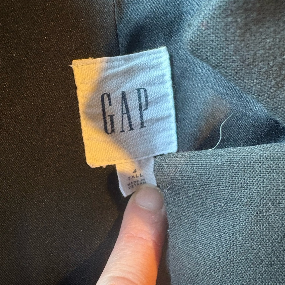 Gap Charcoal Blazer With Subtle Pattern - image 4